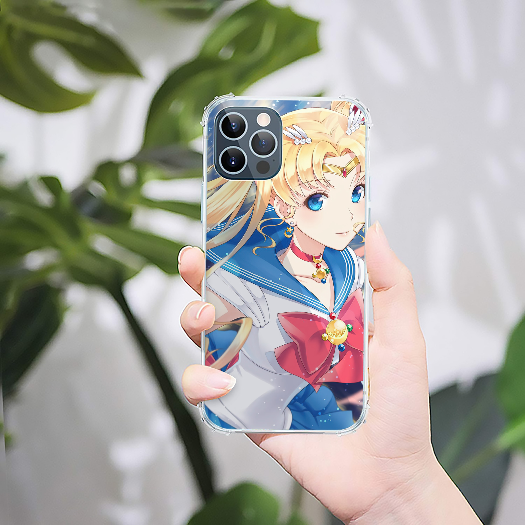 （画像用） 美少女戦士セーラームーン Sailor Moon 【iPhone 12シリーズ対応】透明スマホケース（クリアソフトケース）